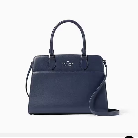 Kate Spade Madison Saffiano Leather Medium Satchel
COLOR:
Parisian Navy
NWT - Picture 3 of 16